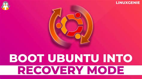 Image result for Boot Linux in Recovery Mode