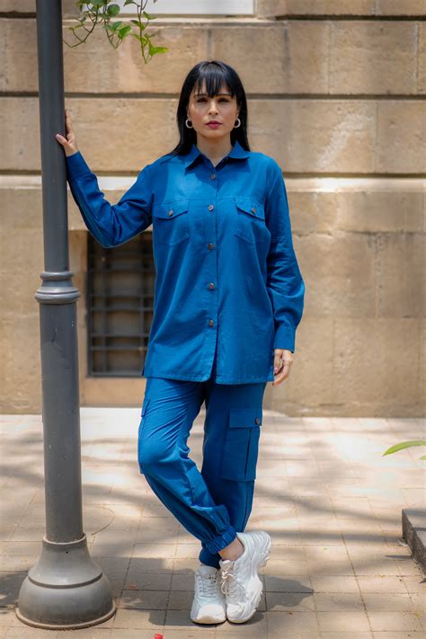 Denim Blue Cargo Traveler Set – Nuchic