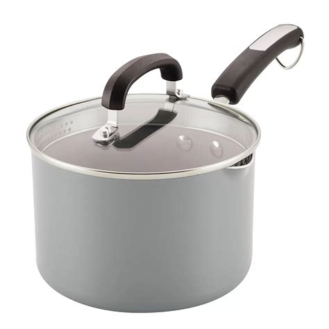 Farberware Eco Advantage 3-qt. Ceramic Nonstick Straining Saucepan