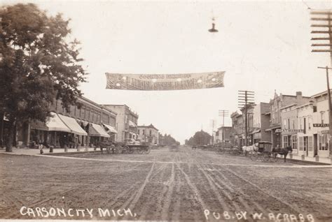 Carson City MI postcard