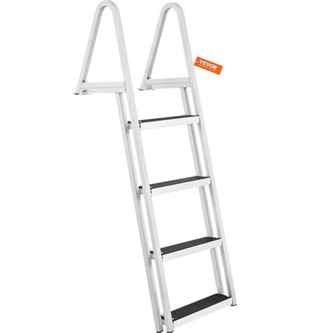 VEVOR Removable Dock Ladder 3/4/5 Steps, 350/500lbs Load Capacity ...