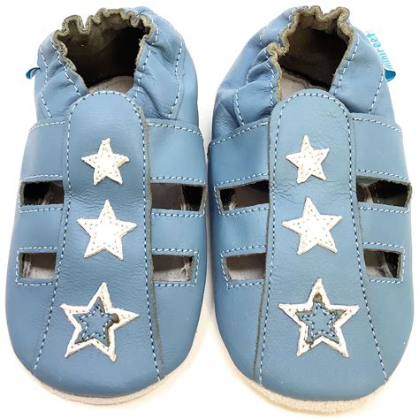 Boys Blue Sandal - Soft Leather Baby Shoes - Minifeet