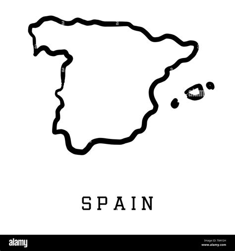 Blank Spain Map