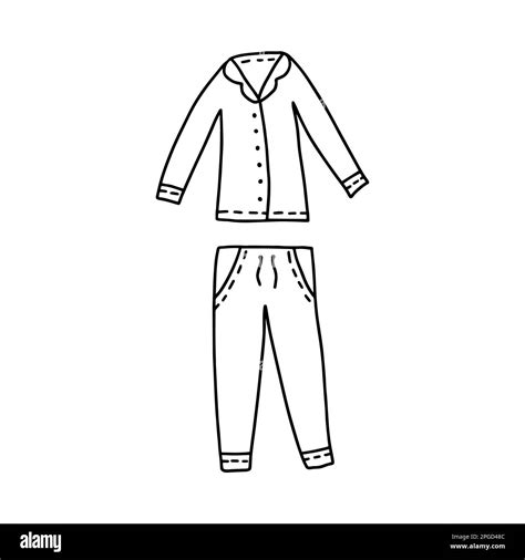 Pajama Clip Art Black And White