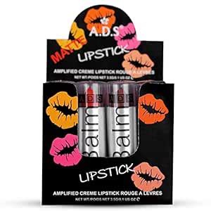 Buy ADS Matte Amplified Crème Balm Lipstick, Pack of 12(J113-C) Online ...