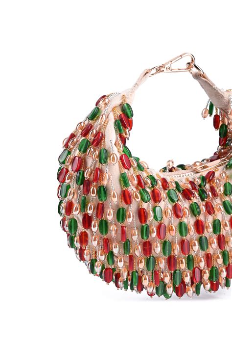 House of Kosha - Noor Multicolour Embellished Bag - Elahe