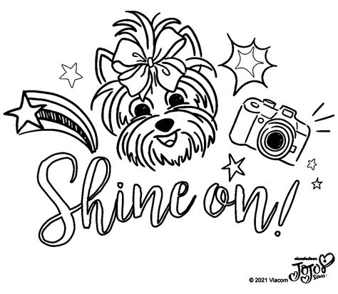 Jojo Siwa Shine On coloring page - Download, Print or Color Online for Free