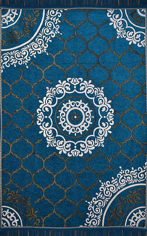 Carpets: Premium Living Room Carpet Sky Blue – GKW Retail