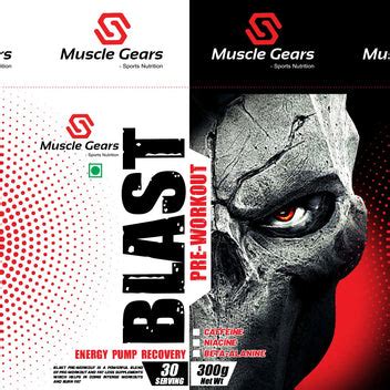 Muscle Gears BLAST Pre-Workout Supplement with Caffeine, L-Arginine ...