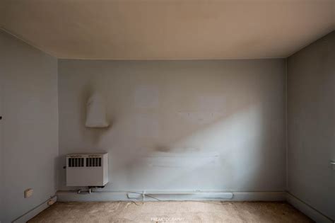 Wall Scars in an Abandoned Low Income Housing Co Op for Seniors : r ...