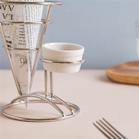 Silver Finger Food Basket With Dip Bowl Online - Premium Snack Basket ...