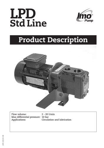 Low pressure pumps Opti Line ACG - IMO AB - PDF Catalogs | Technical ...