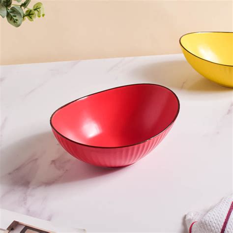 Ribbed Boat Serving Bowl Online - Premium Serving Bowl | Nestasia