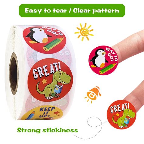 Buy SHELLTON Reward Stickers, 500 Stickers, 8 Assorted Designs, 1 Inch ...