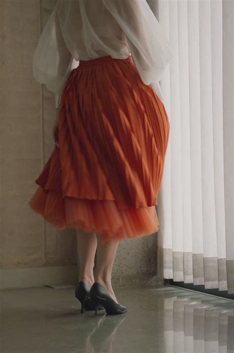 Dram Skirt burnt orange