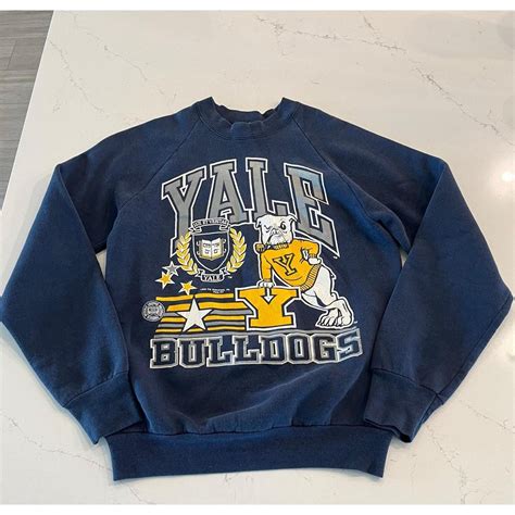 Vintage 1989 Yale University Bulldogs Logo Crewneck... | Depop ...