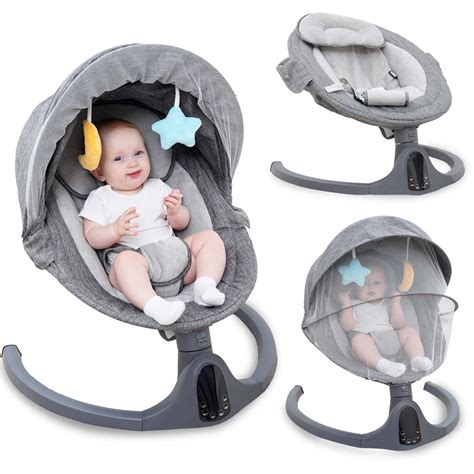NAPEI Baby Swing for Infants to Toddler, Remote Control & 5 Speed ...