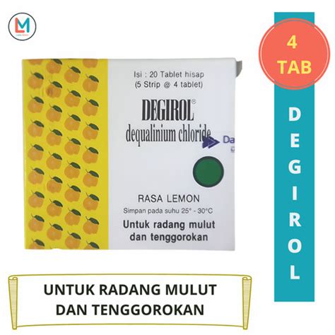 Jual Degirol Tablet Hisap | 1 Strip 4 Tablet | Obat Radang Tenggorokan ...