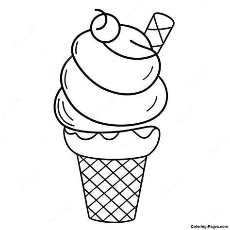 Ice Cream Coloring Pages 的图像结果