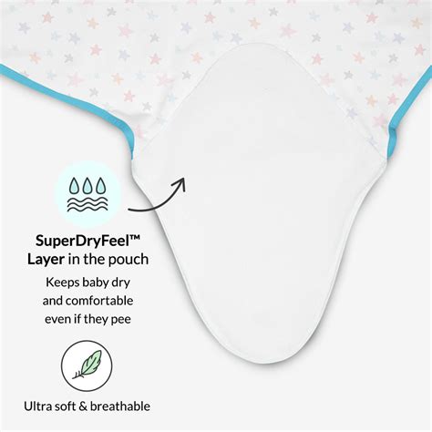 DryFeel Swaddle Wraps for Newborn Baby by SuperBottoms