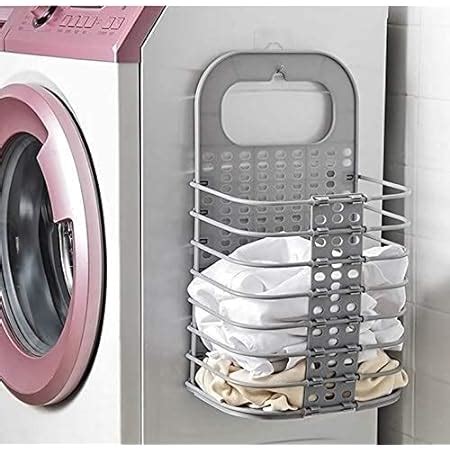 VDHJA™ Wall Mounted Bathroom Hanging Mesh Laundry Basket Toiletry ...