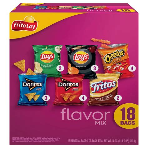 Frito Lay Flavor Mix Chips Multipack 1 oz Bags - Shop Chips at H-E-B
