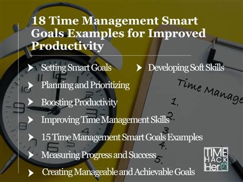 Image result for Time Management Smart Goals Examples