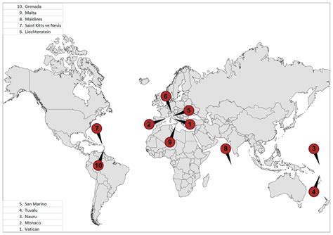 The World's Smallest Countries | Mappr