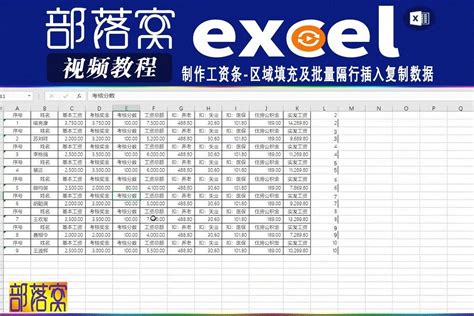 公司员工工资表工资条系统Excel -人人办公