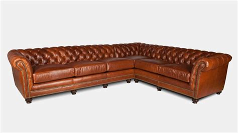Traditional Leather Sectionals 的图像结果