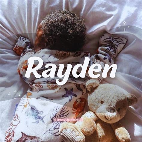 Zaria-Name Consultant 💓 on Instagram: "Rayden🧸 •ray•den• Meaning: Wise ...
