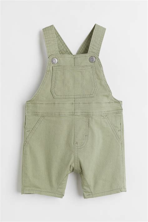 Dungarees - Light khaki green - Kids | H&M IN