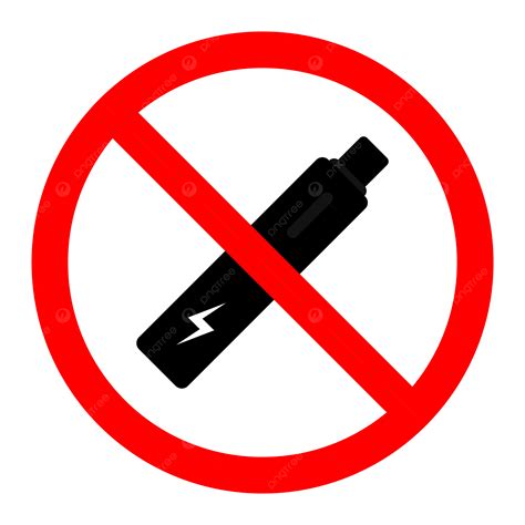 No Vape Sign Vector, No Vaping Sign, No Vaping, No Vaping Icon PNG and ...