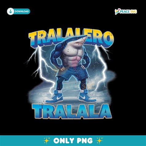 Tralalero Tralala Funny Meme Shark With Shoes Png Instant Download ...