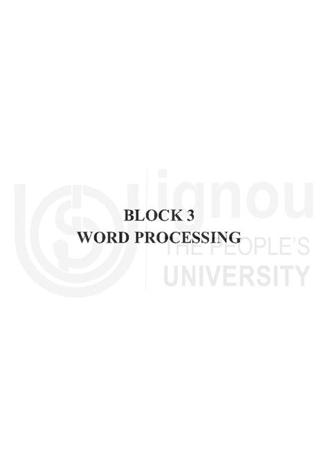 BCOM Computer Application: MS Word Processing Notes - Studocu