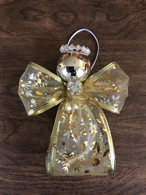 Ribbon Angel Christmas Ornament