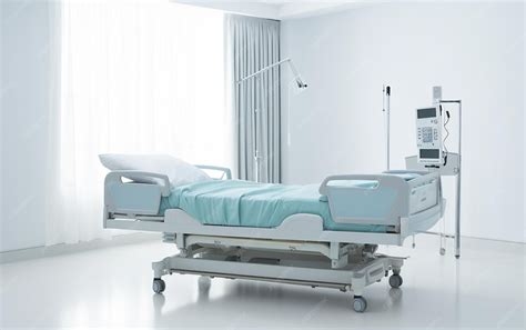 Premium AI Image | Hospital Bed on a White Background