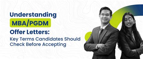 Understanding MBA/PGDM Offer Letters: Key Terms Candidates Should Check ...