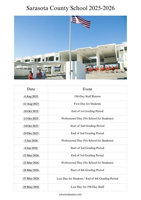 Sarasota County Schools Schedule