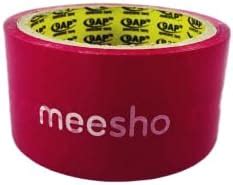 SE Packing MEESHO Pink Printed Packaging Tape Roll MEESHO Tape, 48mm x ...