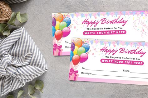 Happy Birthday Coupon Templates Happy Birthday Gift Certificate