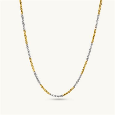 Silver-Gold Wheat Chain for Men – PALMONAS
