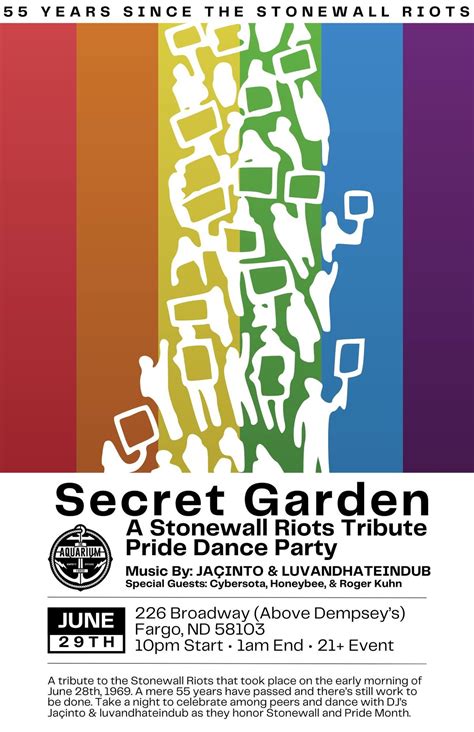 Secret Garden: A Stonewall Riots Tribute Pride Dance Party at The ...