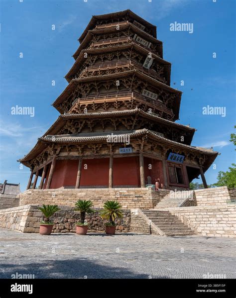 Yingxian Wooden Pagoda in Shanxi, ancient Chinese architectural relics ...