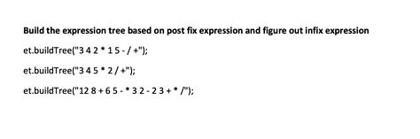 Image result for Postfix Expression to Expression Tree Using Struct Stack