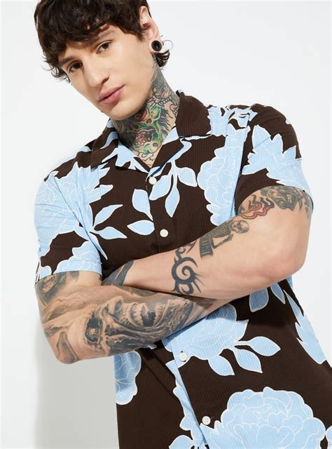 Buy URB_N Men Floral Print Regular Fit Shirt Online at just Rs. 899.0 ...