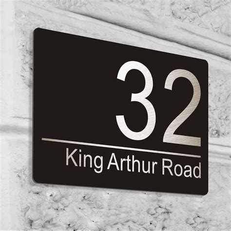 Buy House Sign Plaque Laser Engraved Door Number Door Sign Address ...