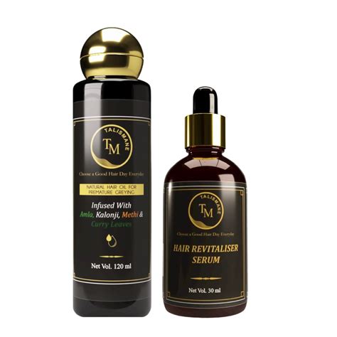 Buy TALISMANE Professional Natural Hair Oil (120ml) & Revitaliser Serum ...