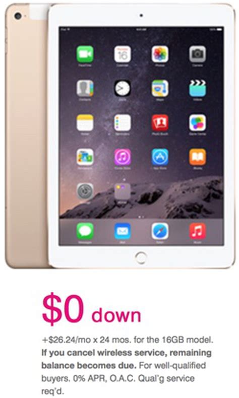 T-Mobile to Offer $0 Down iPad Air 2, iPad Mini 3 Pre-Orders Tomorrow ...