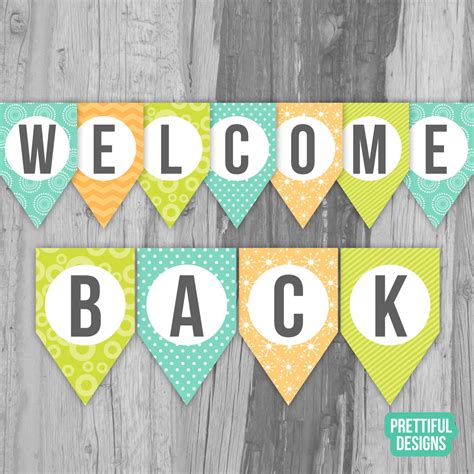 Welcome Back Printable Banner - Printable Word Searches